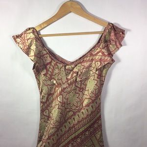 Boho Silk Dress